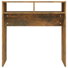 vidaXL Console Table Smoked Oak 78x30x80 cm Engineered Wood 4