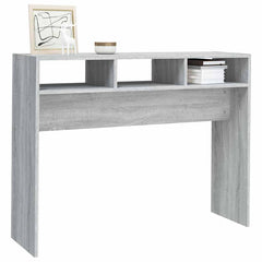 vidaXL Console Table Grey Sonoma 105x30x80 cm Engineered Wood 6