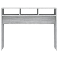 vidaXL Console Table Grey Sonoma 105x30x80 cm Engineered Wood 4