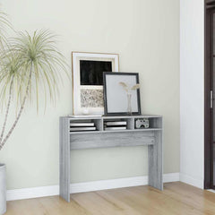 vidaXL Console Table Grey Sonoma 105x30x80 cm Engineered Wood 1
