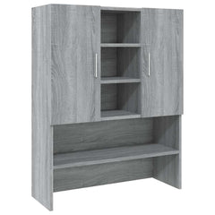vidaXL Washing Machine Cabinet Grey Sonoma 70.5x25.5x90 cm 2