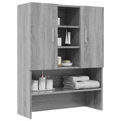 vidaXL Washing Machine Cabinet Grey Sonoma 70.5x25.5x90 cm 5