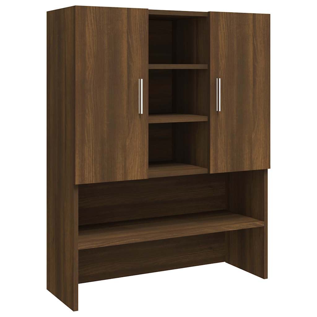 vidaXL Washing Machine Cabinet Brown Oak 70.5x25.5x90 cm 2