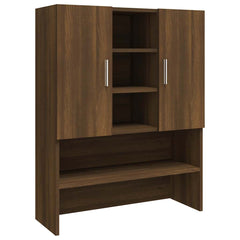 vidaXL Washing Machine Cabinet Brown Oak 70.5x25.5x90 cm 2