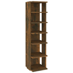 vidaXL Shoe Racks 2 pcs Smoked Oak 27.5x27x102 cm Engineered Wood 3