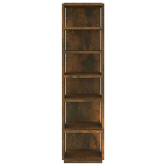 vidaXL Shoe Racks 2 pcs Smoked Oak 27.5x27x102 cm Engineered Wood 4