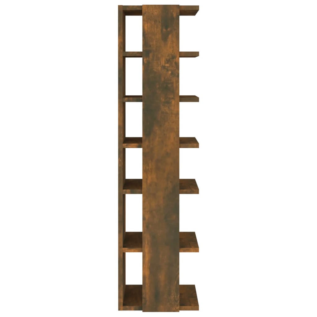 vidaXL Shoe Racks 2 pcs Smoked Oak 27.5x27x102 cm Engineered Wood 5