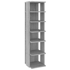 vidaXL Shoe Racks 2 pcs Grey Sonoma 27.5x27x102 cm Engineered Wood 3