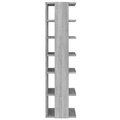 vidaXL Shoe Racks 2 pcs Grey Sonoma 27.5x27x102 cm Engineered Wood 5