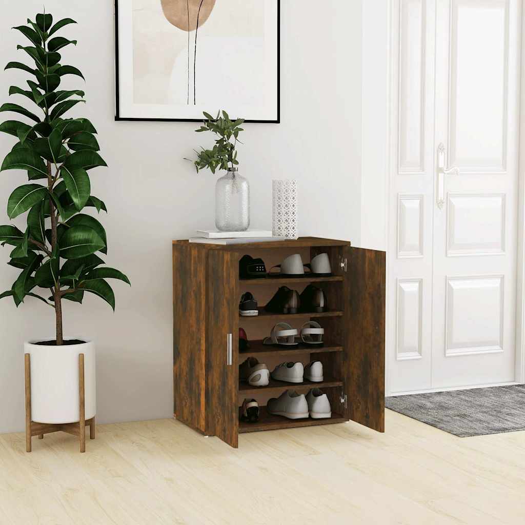 vidaXL Shoe cabinets 60 x 35 x 70 cm Smoked Oak 1