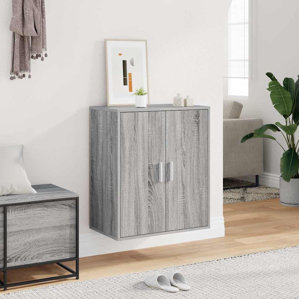 vidaXL Shoe cabinets 60 x 35 x 70 cm Grey Sonoma Stores loads of shoes 3
