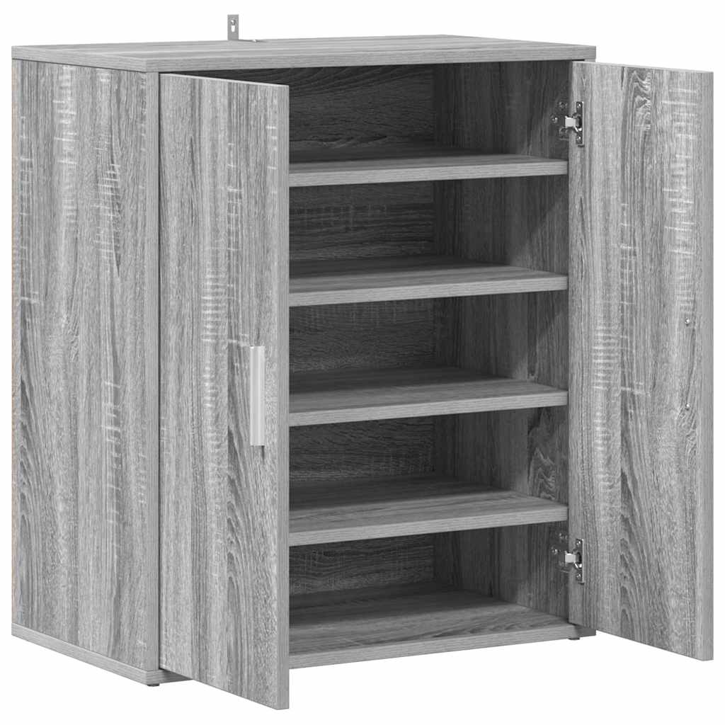 vidaXL Shoe cabinets 60 x 35 x 70 cm Grey Sonoma Stores loads of shoes 5