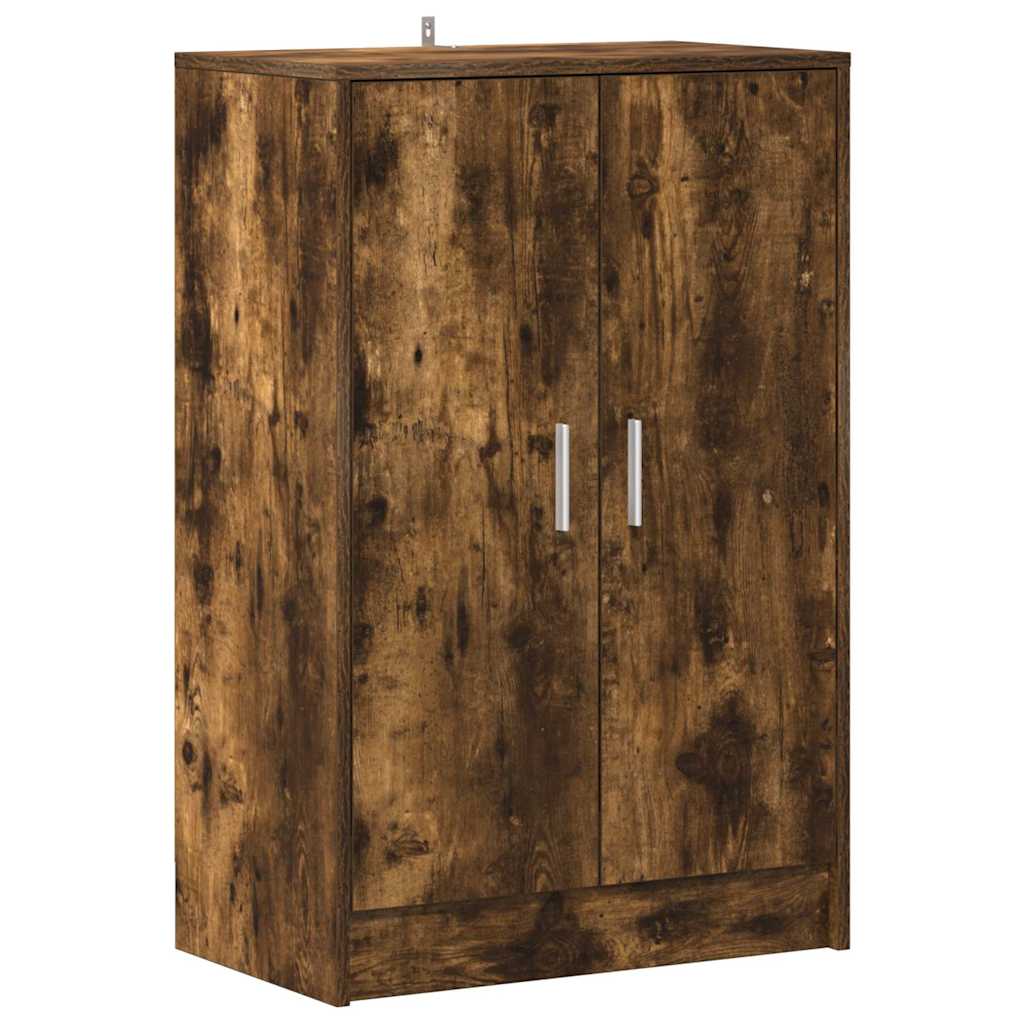 vidaXL Shoe cabinets 60 x 35 x 92 cm Engineered Wood Smoked Oak 2
