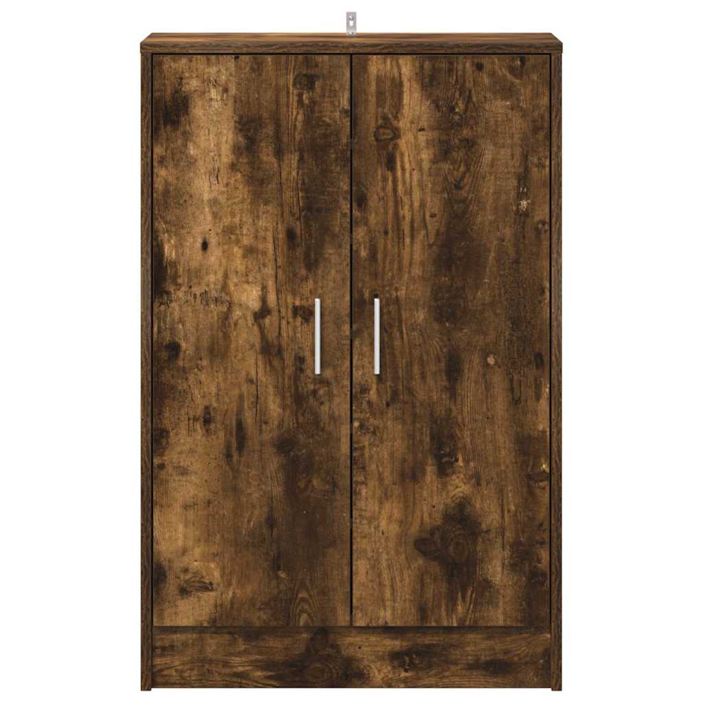 vidaXL Shoe cabinets 60 x 35 x 92 cm Engineered Wood Smoked Oak 4