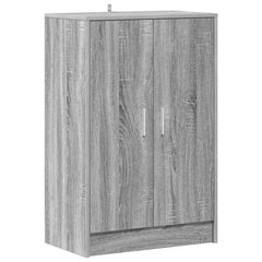 vidaXL Shoe cabinets 60 x 35 x 92 cm Engineered Wood Grey Sonoma 2
