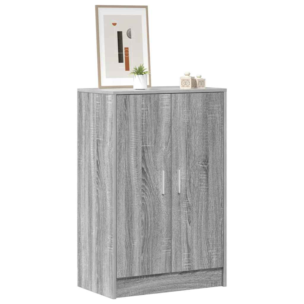vidaXL Shoe cabinets 60 x 35 x 92 cm Engineered Wood Grey Sonoma 3