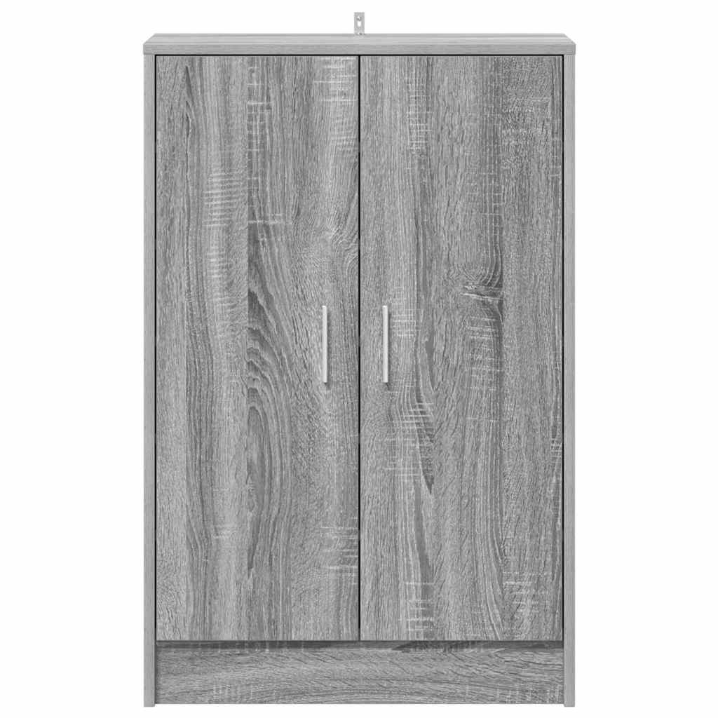 vidaXL Shoe cabinets 60 x 35 x 92 cm Engineered Wood Grey Sonoma 4