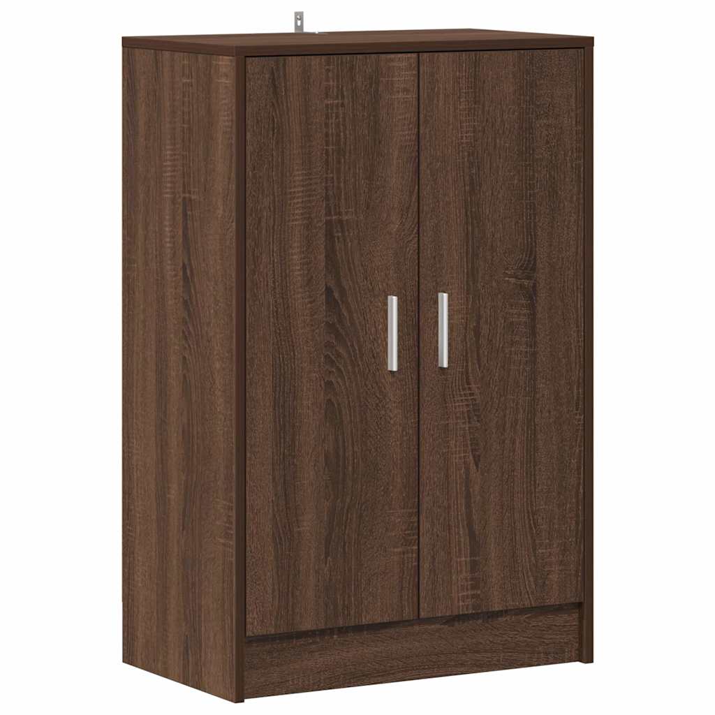 vidaXL Shoe cabinets 60 x 35 x 92 cm Engineered Wood Brown Oak 2