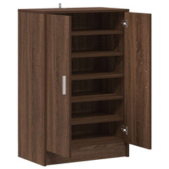 vidaXL Shoe cabinets 60 x 35 x 92 cm Engineered Wood Brown Oak 5
