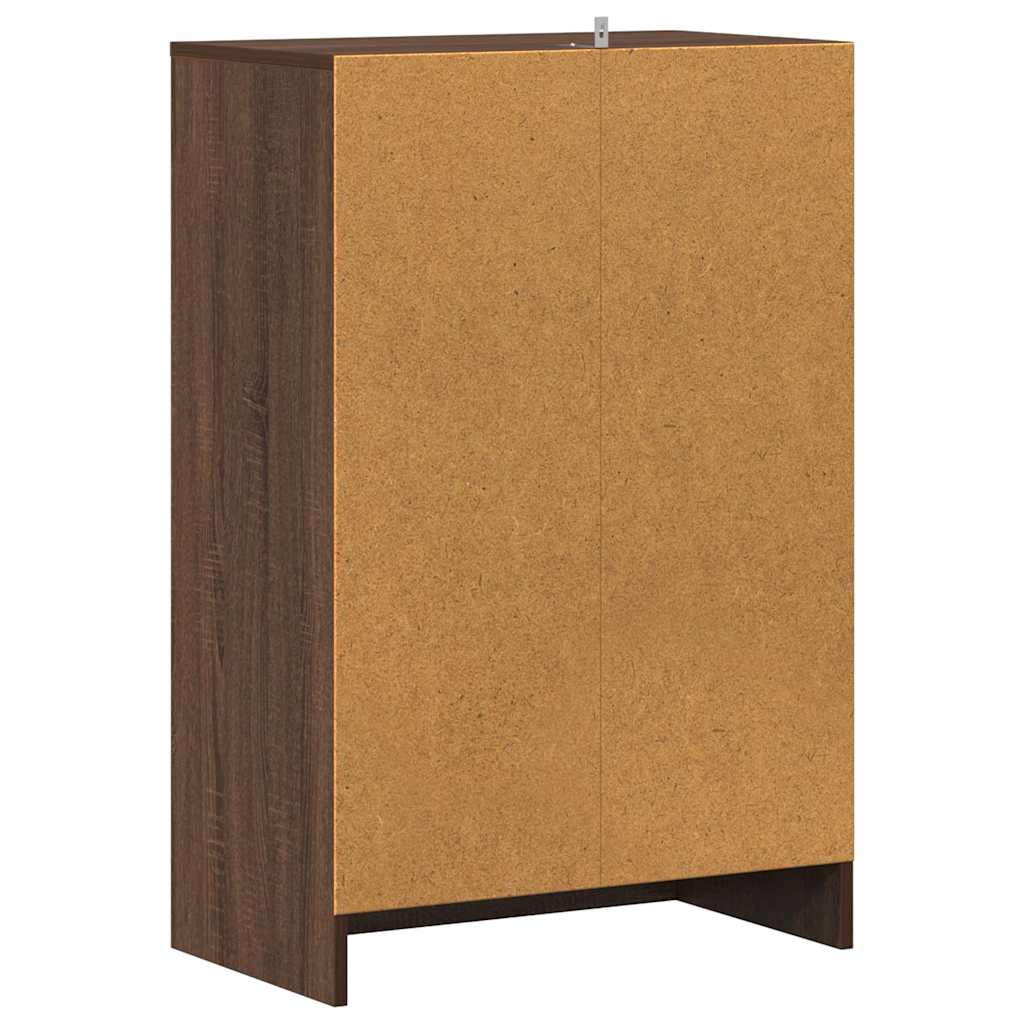 vidaXL Shoe cabinets 60 x 35 x 92 cm Engineered Wood Brown Oak 6