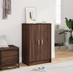 vidaXL Shoe cabinets 60 x 35 x 92 cm Engineered Wood Brown Oak 1