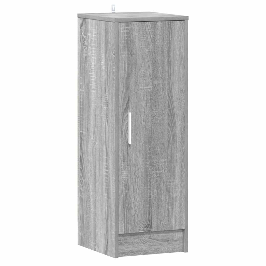 Shoe Cabinet 32x35x92 cm Engineered Wood Width 32 cm Height 92 cm Grey sonoma