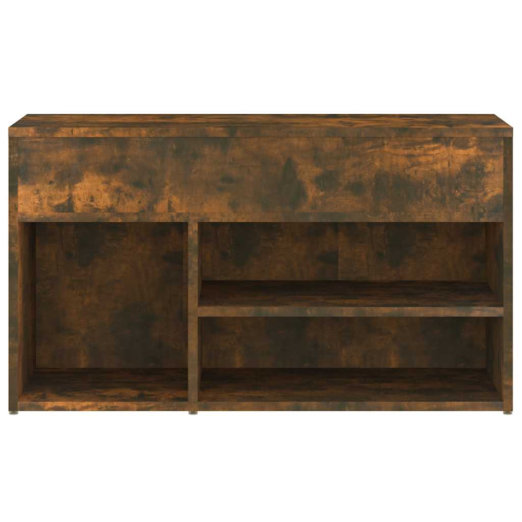 816053 vidaXL Shoe Bench Smoked Oak 80x30x45 cm Engineered Wood 5