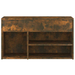816053 vidaXL Shoe Bench Smoked Oak 80x30x45 cm Engineered Wood 5