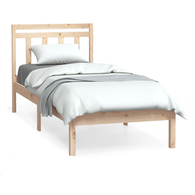 Bed Frame 90x190 cm Single Solid Wood