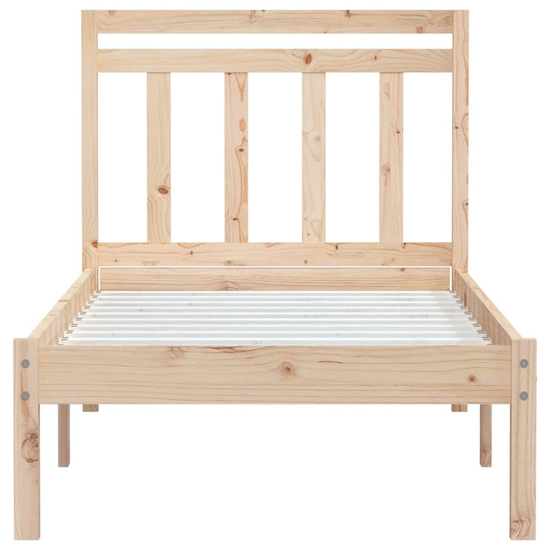 Bed Frame 90x190 cm Single Solid Wood