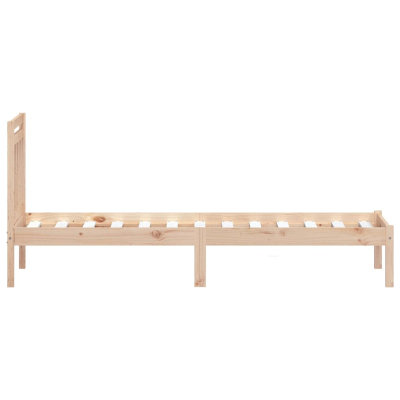 Bed Frame 90x190 cm Single Solid Wood