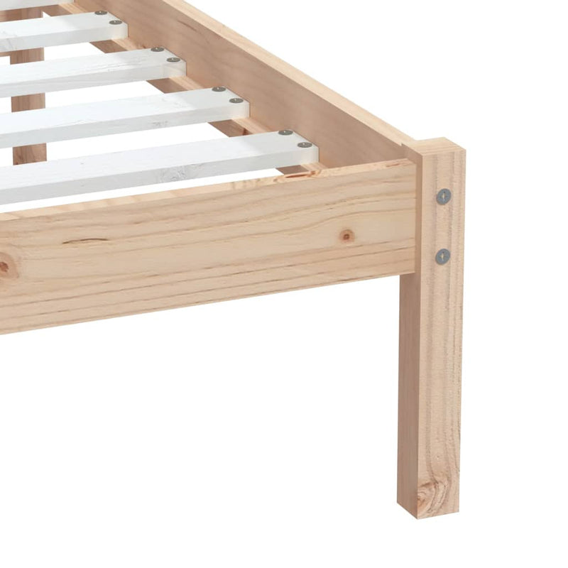 Bed Frame 90x190 cm Single Solid Wood