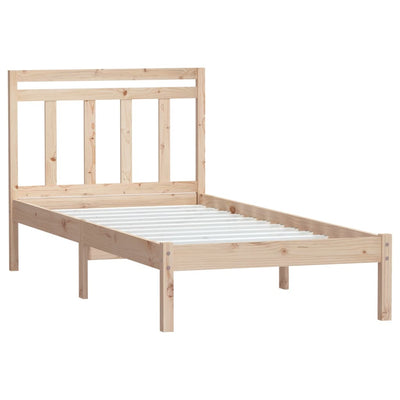 Bed Frame Solid Wood Pine 90x200 cm