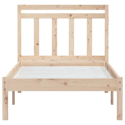 Bed Frame Solid Wood Pine 90x200 cm