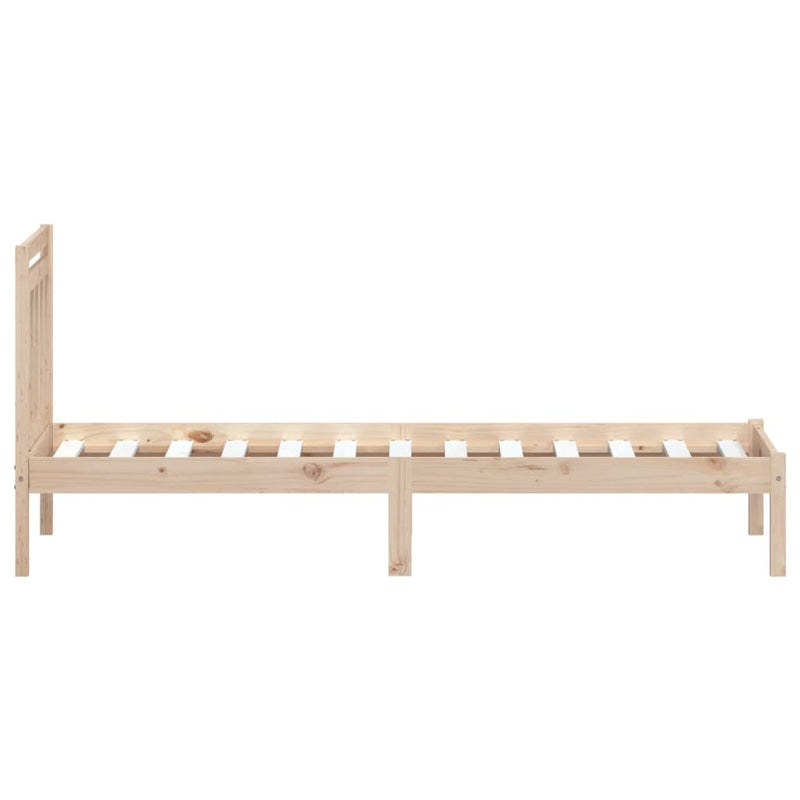 Bed Frame Solid Wood Pine 90x200 cm