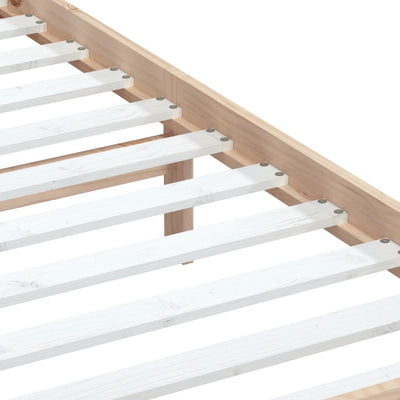 Bed Frame Solid Wood Pine 90x200 cm