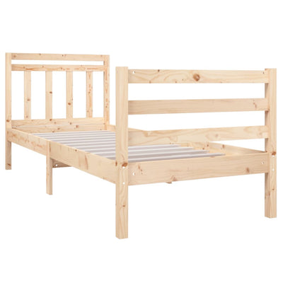 Bed Frame 90x190 cm Single Solid Wood