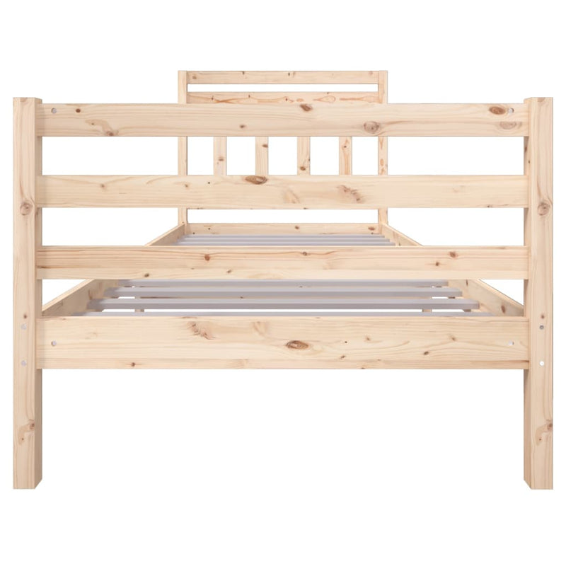 Bed Frame 90x190 cm Single Solid Wood