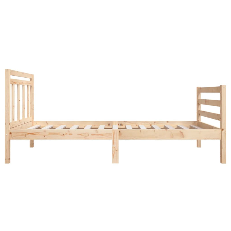 Bed Frame 90x190 cm Single Solid Wood