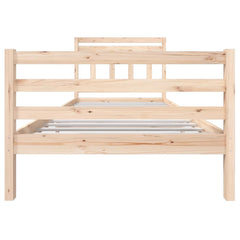 vidaXL Bed Frame without Mattress Solid Wood 100x200 cm 4