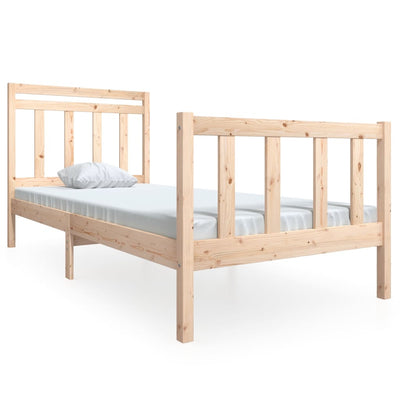 Bed Frame 90x190 cm Single Solid Wood