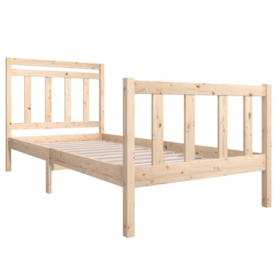 Bed Frame 90x190 cm Single Solid Wood