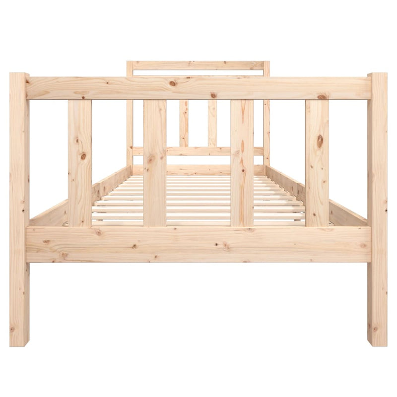 Bed Frame 90x190 cm Single Solid Wood