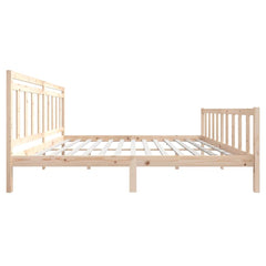Bed frames Solid Pine Wood Length 200 cm Natural 180 cm