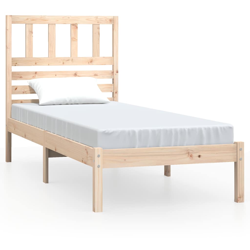 vidaXL Bed Frame without Mattress 75x190 cm Small Single 2
