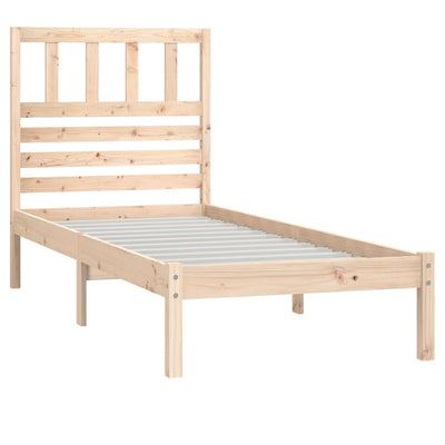 Bed Frame Solid Wood Pine 100x200 cm