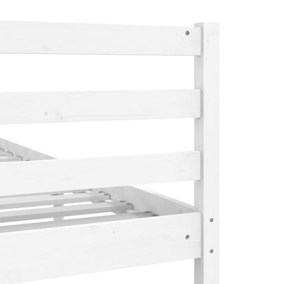 Bed Frame White 90x190 cm Single Solid Wood