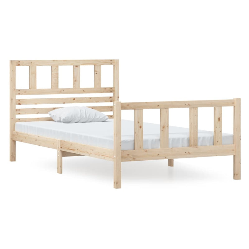 Bed Frame Solid Wood 100x200 cm