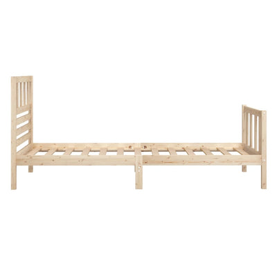 Bed Frame Solid Wood 100x200 cm