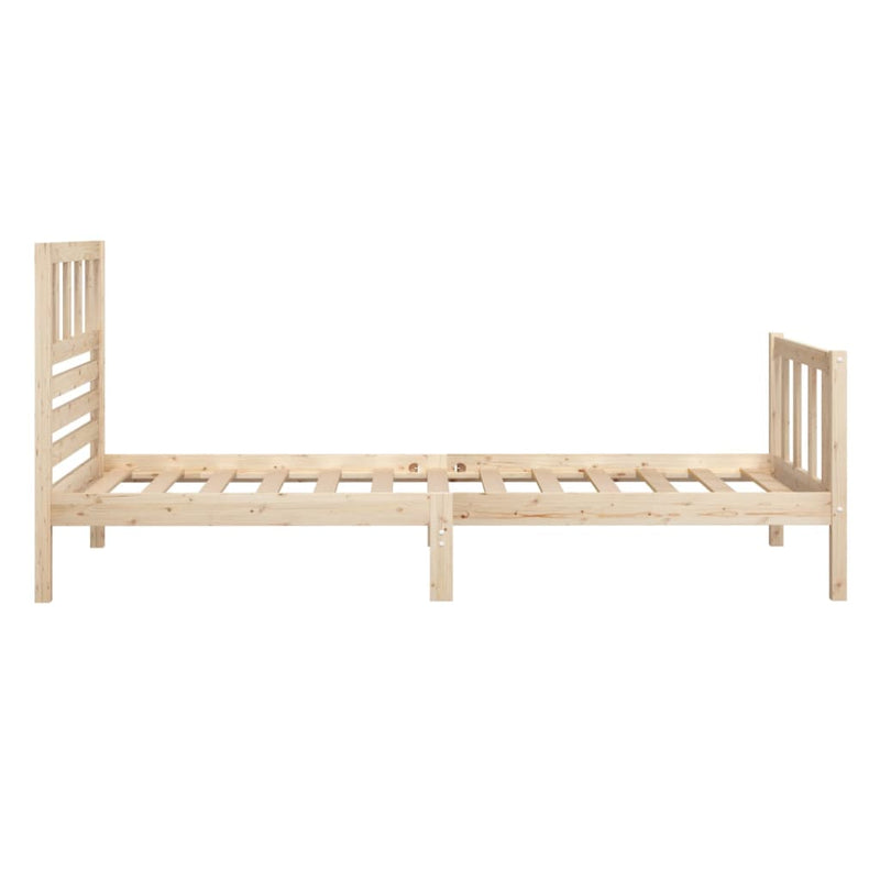 Bed Frame Solid Wood 100x200 cm